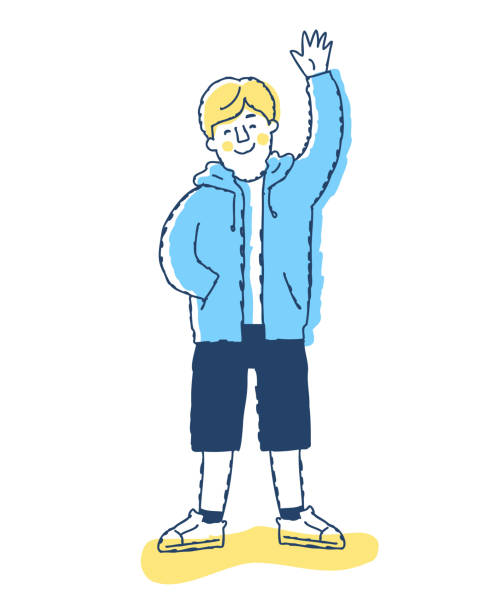 Man Waving Vector 90+ Waving At Camera Stock Illustrations, Royalty-Free Vector Graphics ...