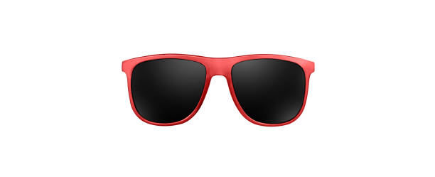 istock red framed sunglasses isolated on white background 1485443905