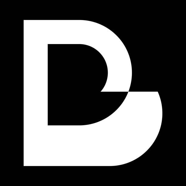 минимальный логотип rb. иконка письма бр на роскошном фоне. идея логотипа основана на инициалах монограммы rb. символ профессиональной эстра� - rb stock illustrations