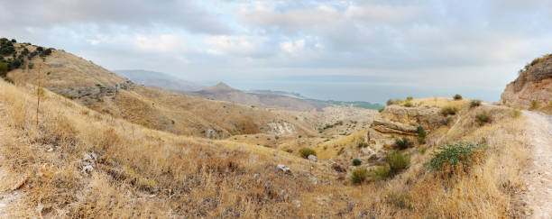 Slopes of the Golan Heights - fotografia de stock