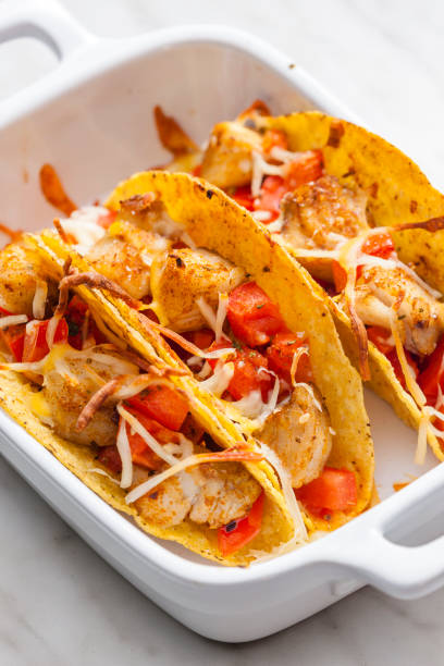istock tacos filled with grilled chicken meat and tomatoes 1485469579