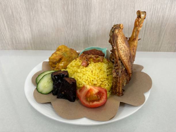istock Indonesian traditional fried duck menu 1485471786