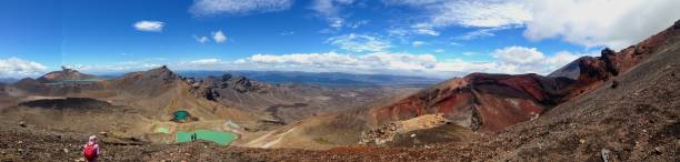 뉴질랜드 통가리로 크로싱 - tongariro crossing 뉴스 사진 이미지