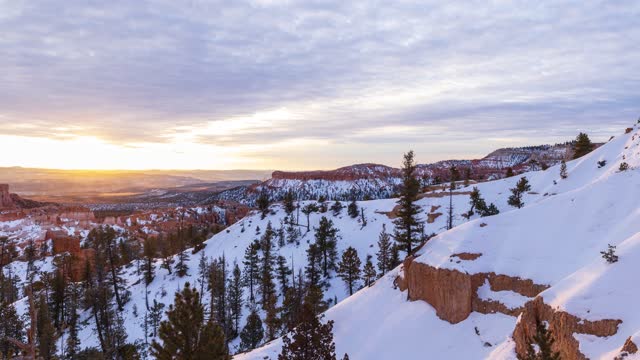 Sunrise Time Lapse At Bryce Canyon