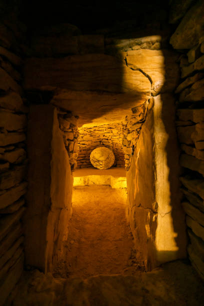 istock Interior of dolmen de El Romeral, UNESCO site, Antequera, Spain 1485482472