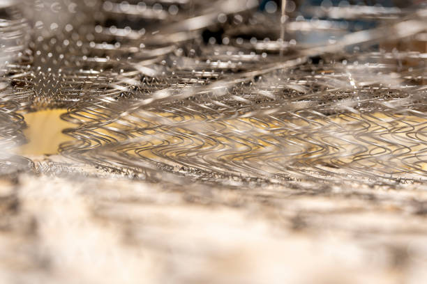 istock Abstract background The internal structure of a spring mattress 1485492498
