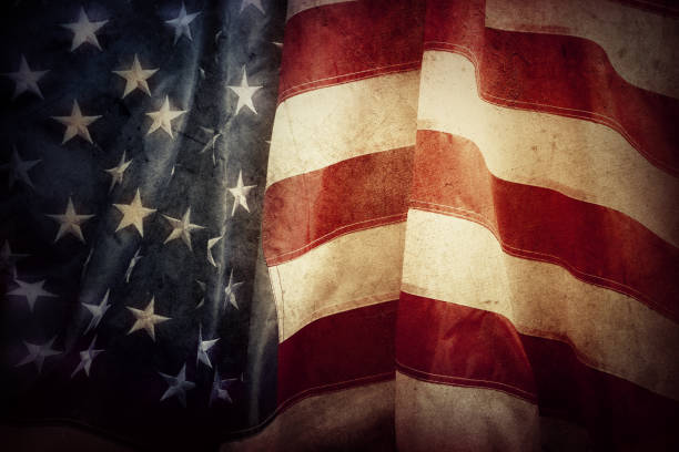istock Grunge American flag 1485492669