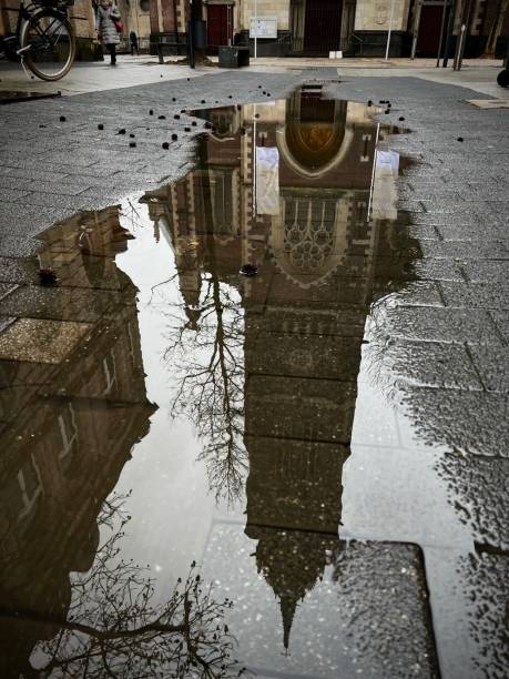 istock Reflection of the church 1485502037