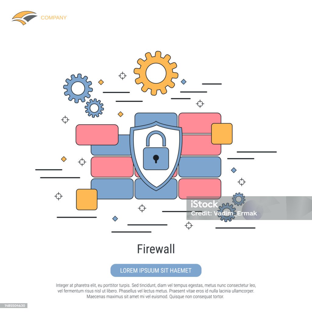 Firewall Computer Security Vector Concept Stock Illustration - Download ...