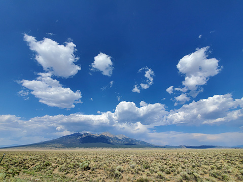 This is a photograph taken on a mobile phone outdoors near Great Sand Dunes National Park in Mosca, Colorado during the summer of 2020.