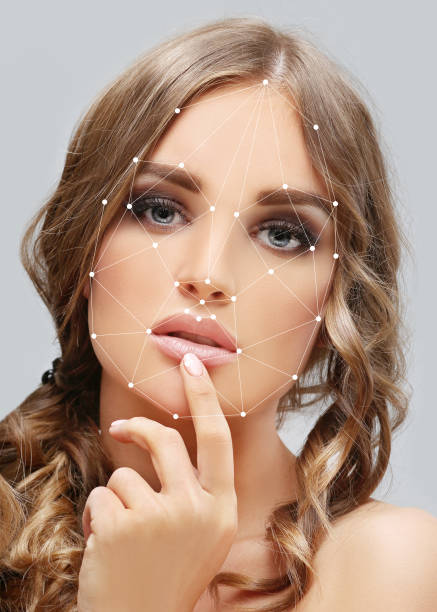 istock Making Beauty, modifying  face to make it closer to the golden mask 1485508431