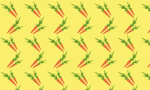 Vector illustration of pattern of vegetables