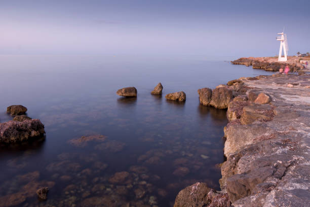 Las Rotas beach in Denia Alicante Spain view by sunset