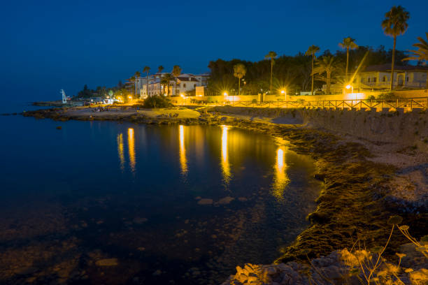istock Las Rotas beach in Denia Alicante Spain view by sunset 1485517041
