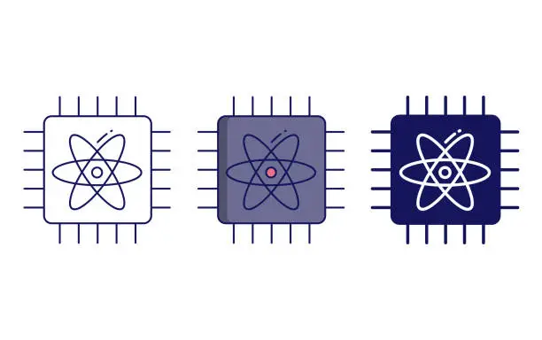 Vector illustration of Photonics vector icon