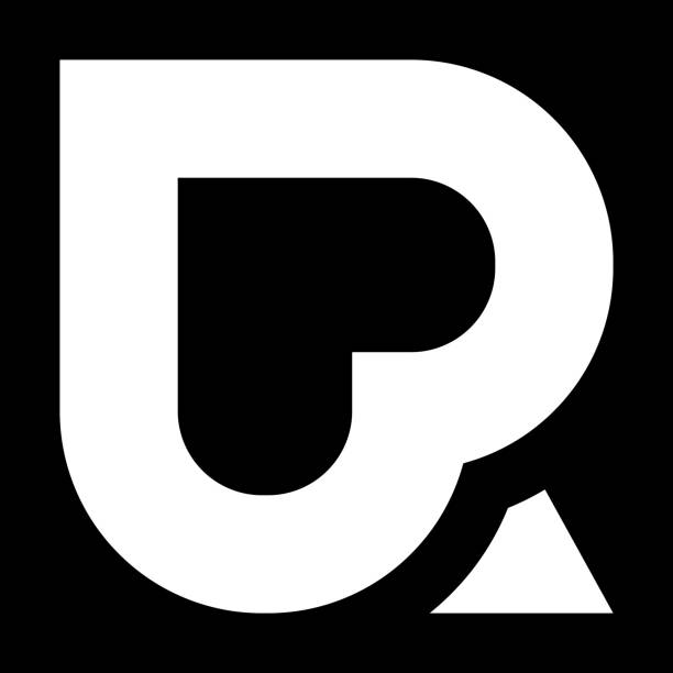 минимальный логотип rb. иконка письма бр на роскошном фоне. идея логотипа основана на инициалах монограммы rb. символ профессиональной эстра� - rb stock illustrations