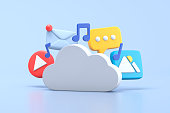 Cloud storage concept