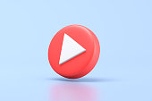 Red play button