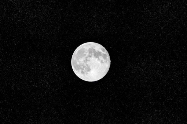 istock Full moon on a starry night. Space photo 1485525761
