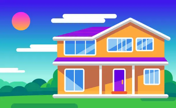 Vector illustration of House Flat Style