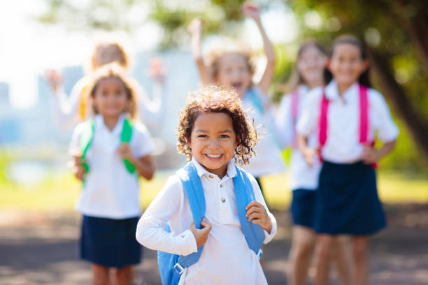 istock Kids back to school. Group of children. 1485538362
