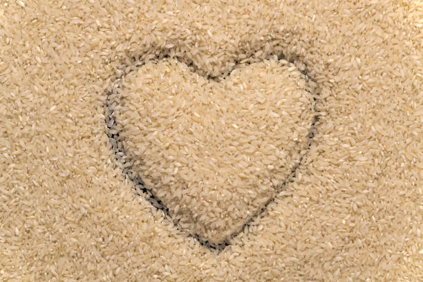 rice in a heart shape