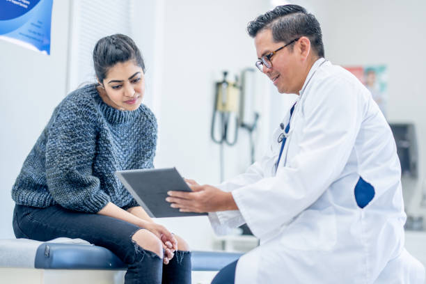 istock Young Woman at a Check-Up 1485576622