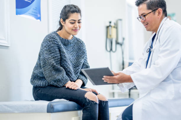 istock Young Woman at a Check-Up 1485576635