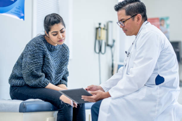 istock Young Woman at a Check-Up 1485576649