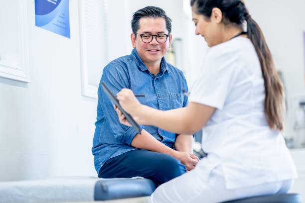istock Middle Aged Gentleman at a Check-Up 1485576651