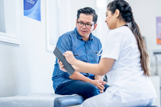 istock Middle Aged Gentleman at a Check-Up 1485576654