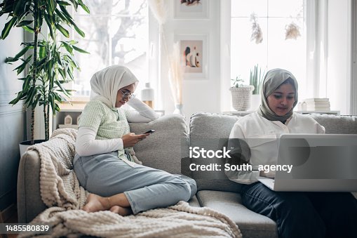 istock Modern Indian women at home 1485580839