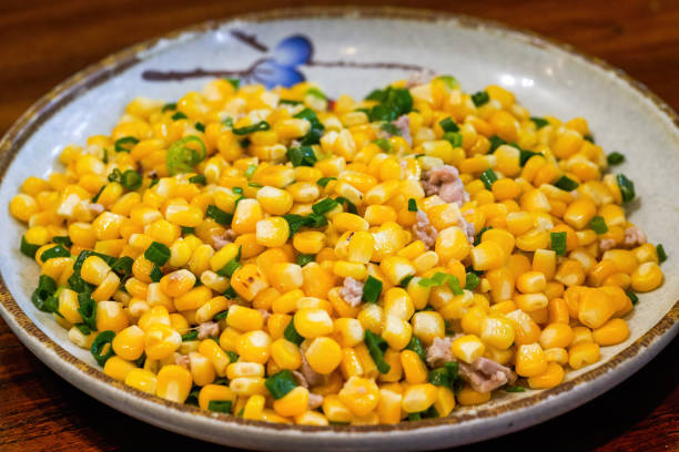 istock A delicious Chinese dish, fried corn with minced meat 1485584141