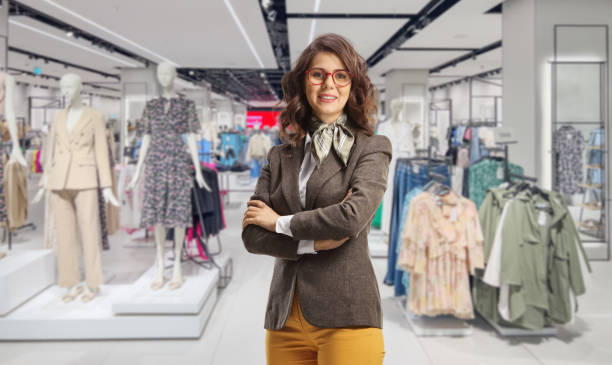istock Young female retail manager in a clothing store 1485584890