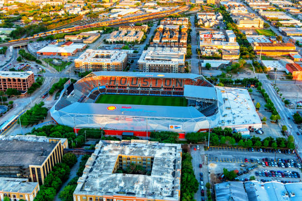 shell energy stadium houston - major league soccer imagens e fotografias de stock