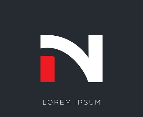 Initial Alphabet 'N' Logo Design Template
