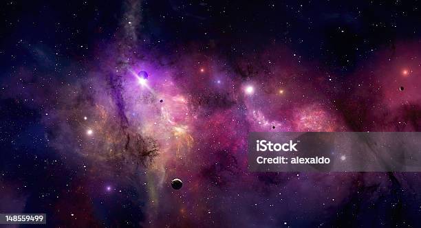 Space Universe Stock Illustration - Download Image Now - Outer Space, Galaxy, Nebula