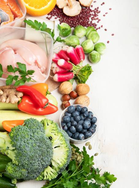 istock Healthy eating plan. Diet and meal planning. Top view. 1485618956