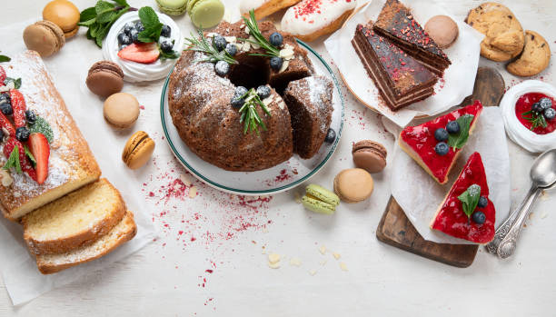 istock Variety of bundt cakes and sweets. 1485619597