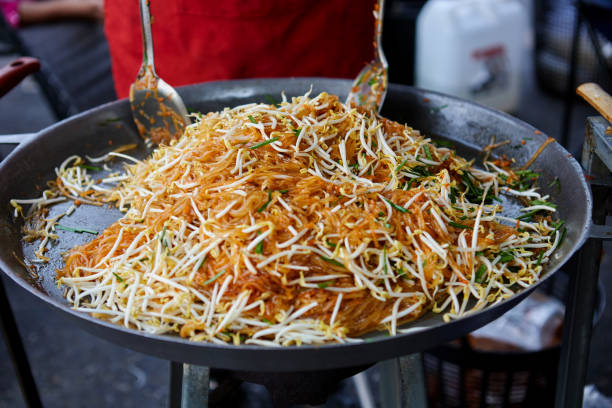 istock Hot Pad Thai in flying pan 1485621960