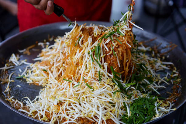 istock Hot Pad Thai in flying pan 1485621962