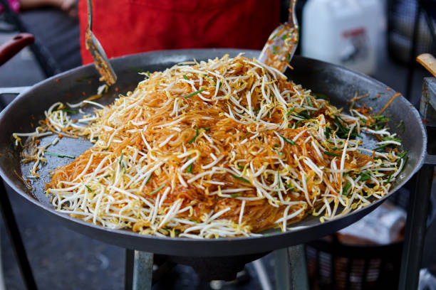 istock Hot Pad Thai in flying pan 1485621966