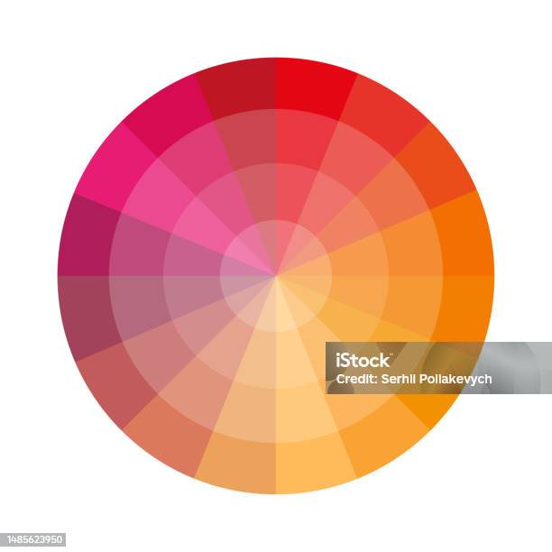 Raspberry Gradiant Color Raspberry Red Crimson Circular Palette Color Palette Gradient Color ...