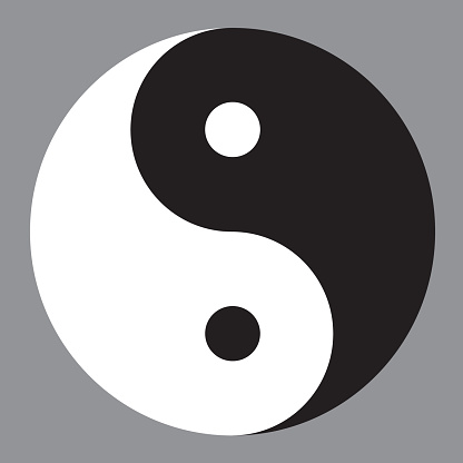 Ying yang symbol of harmony and balance