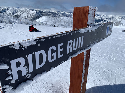 Ridge Run sign in Heavenly Ski Resort