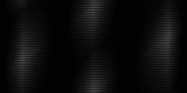 Vector illustration of Abstract diadonal laser striped lined horizontal glowing background