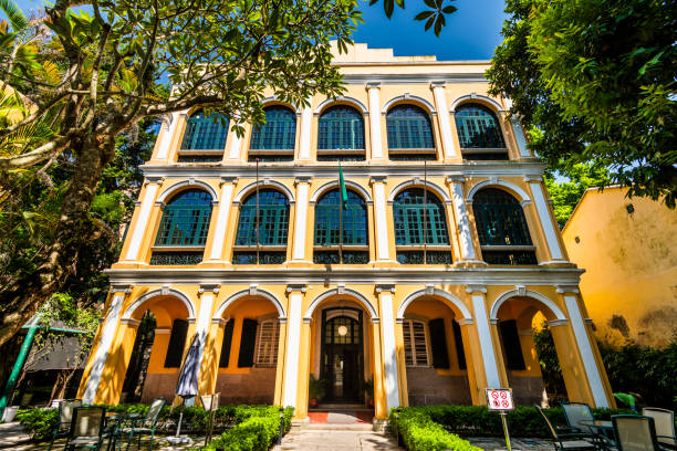 Macau- September 20, 2019: The Sir Robert Ho Tung Library in Macau, China. The place is part of the UNESCO World Heritage.