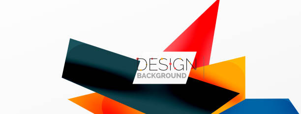 Background color abstract overlapping lines. Minimal composition vector illustration for wallpaper banner background or landing page vector art illustration