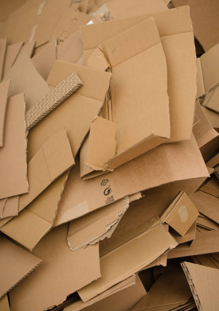 istock Pile of cut cardboard 1485683174