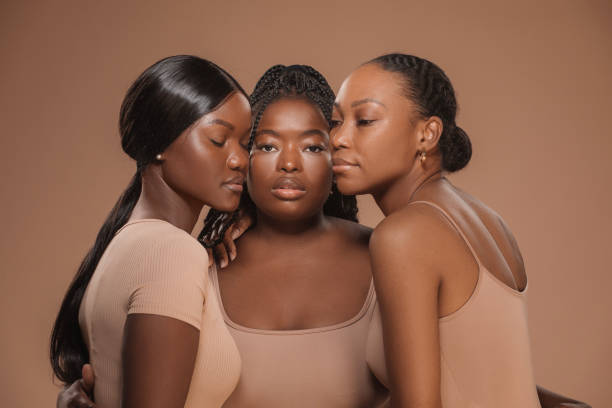 istock Young black female beauty and body positivity 1485683596